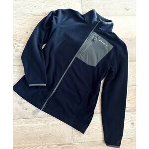 Men’s Eddie Bauer Fleece Jacket size Tall XL Blue Outdoor, Gorpcore, Layering